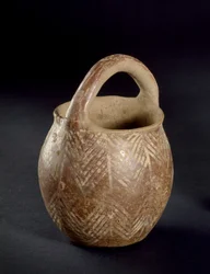 Jarra simples com alça de fogo